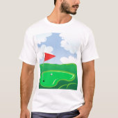 Golf Course Green Mannen T-Shirt (Voorkant)