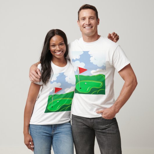 Golf Course Green Mannen T-Shirt (Unisex)