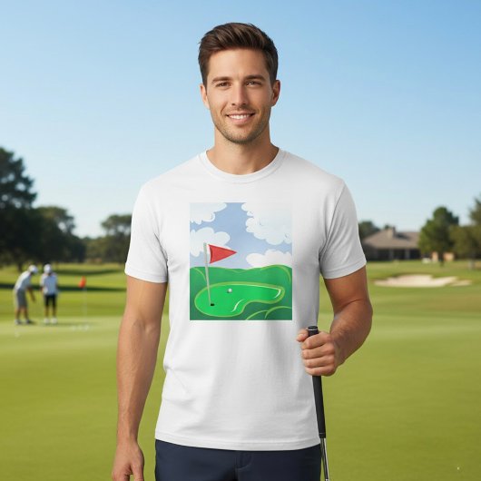 Golf Course Green Mannen T-Shirt