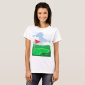 Golf Course Green Womens T-Shirt (Voorkant volledig)