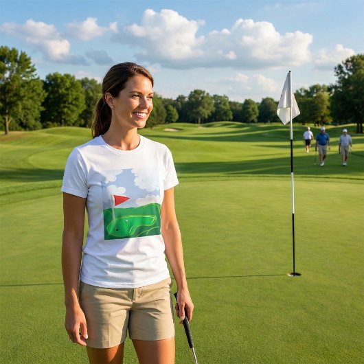 Golf Course Green Womens T-Shirt