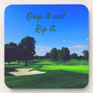 Golf Course Grip it and Rip it Bier Onderzetter