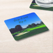 Golf Course Grip it and Rip it Kartonnen Onderzetters (Schuin)