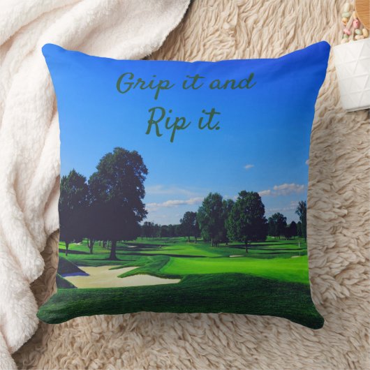 Golf Course Grip it and Rip it Kussen (Deken)