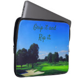 Golf Course Grip it and Rip it Laptop Sleeve (Voorkant Rechts)