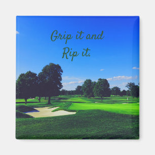 Golf Course Grip it and Rip it Magneet