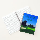 Golf Course Grip it and Rip it Notitieboek (Binnen)