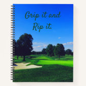 Golf Course Grip it and Rip it Notitieboek (Voorkant)
