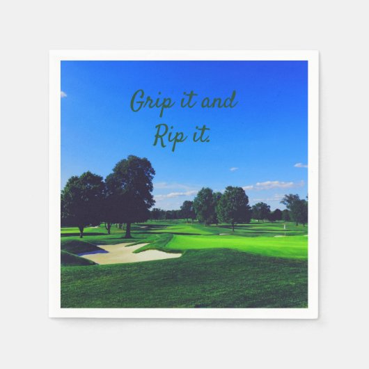 Golf Course Grip it and Rip it Servet (Voorkant)