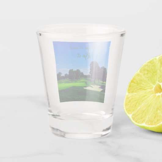 Golf Course Grip it and Rip it Shot Glas (Achterkant)
