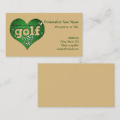 Golf Course Heart & Golf Club Way of Life Visitekaartje (Voorkant / Achterkant)