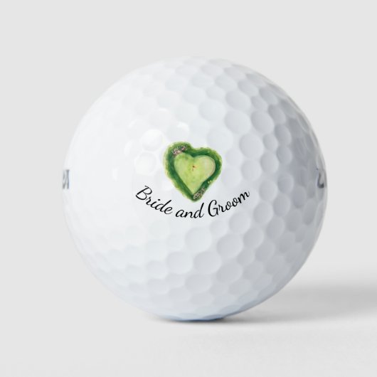 Golf course heart shape  golfballen (Voorkant)