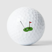 Golf Course Hole met vlag Golfballen (Voorkant)