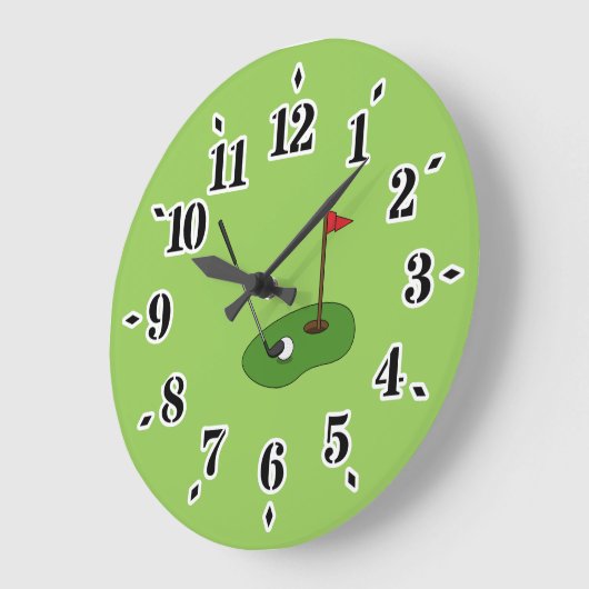 Golf Course Hole met vlag Grote Klok (Hoek)