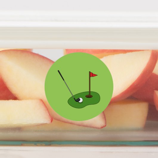 Golf Course Hole met vlag Labels (Aangebracht)