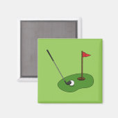Golf Course Hole met vlag Magneet (Voorkant / Achterkant)