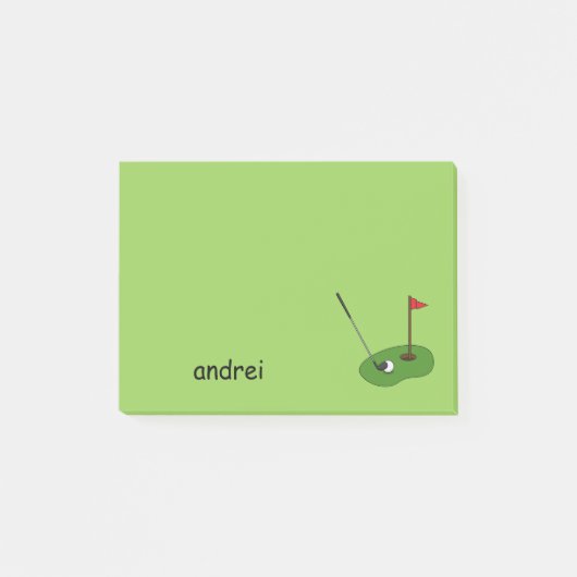 Golf Course Hole met vlag Personaliseren Post-it® Notes (Voorkant)