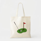 Golf Course Hole met vlag Tote Bag (Voorkant)