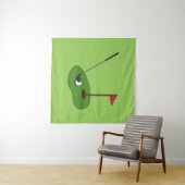 Golf Course Hole met vlag Wandkleed (In Situ (horizontaal))