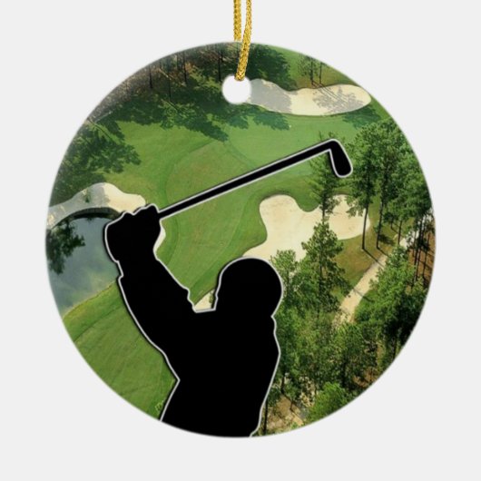 Golf Course Keramisch Ornament (Voorkant)