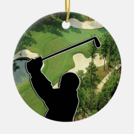 Golf Course Keramisch Ornament (Voorkant)