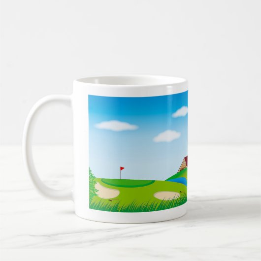 Golf course koffiemok (Links)
