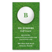 Golf Course Magnetisch Visitekaartje (Voorkant Verticaal)