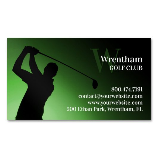 Golf Course Magnetisch Visitekaartje (Voorkant)