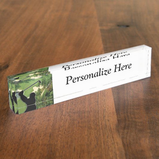 Golf Course Name Bord Naambordje (Zijkant)