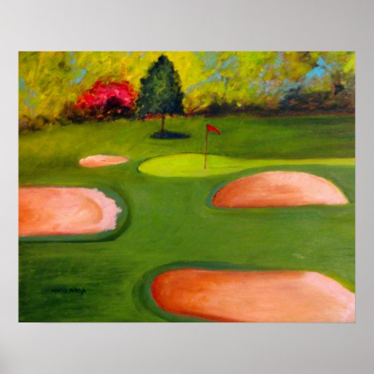 Golf Course-Poster Poster (Voorkant)