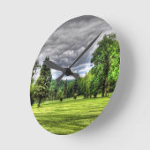 Golf Course Scene Ronde Klok (Hoek)