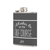 Golf Course Sports Quote Monogrammed Initialen Gre Heupfles (Links)