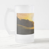 Golf Course Sprinklers tijdens Daybreak Matglas Bierpul (Links)