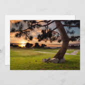 Golf Course Sunset Bedankkaart (Voorkant / Achterkant)