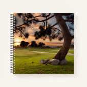 Golf Course Sunset Notitieboek (Voorkant)