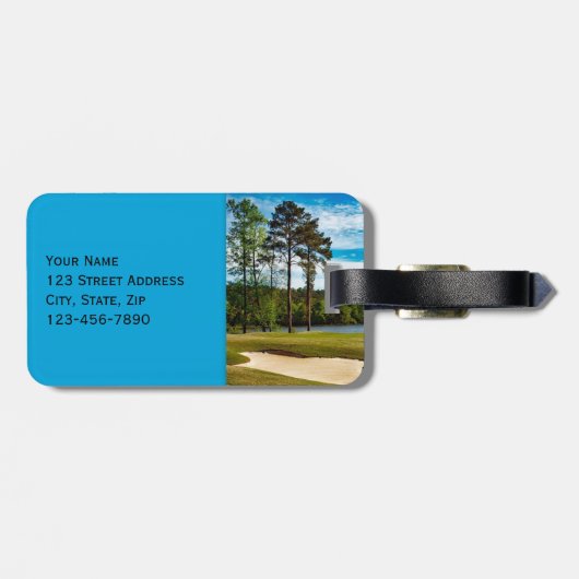 Golf Course Travel Bagagelabel (Achterkant horizontaal)