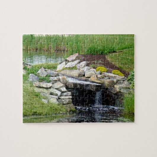 Golf Course Waterfall in Maine Legpuzzel (Horizontaal)