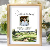 Golf Course Welcome to Celebration Of Life Photo Poster