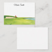 Golf Course with your name Notitiekaartje (Voorkant / Achterkant)