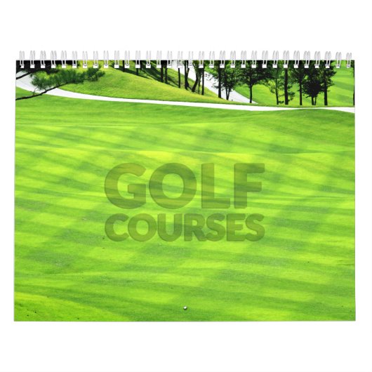 Golf Courses Wall Agenda Kalender (Hoes)