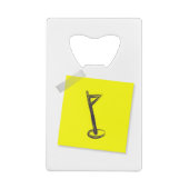 Golf Creditkaart Flessenopener (Achterkant)