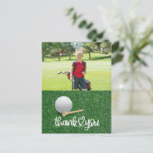 Golf Creëer uw eigen bedankkaart Briefkaart (Staand voorkant)