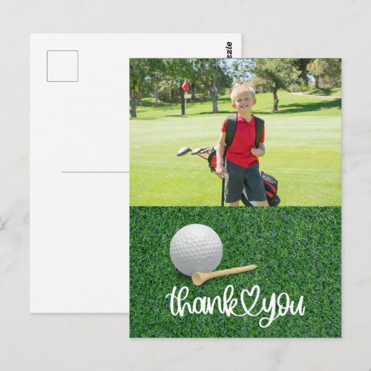 Golf Creëer uw eigen bedankkaart Briefkaart (Voorkant / Achterkant)