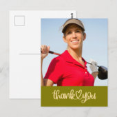 Golf Creëer uw eigen bedankkaart Briefkaart (Voorkant / Achterkant)