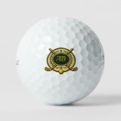 Golf Crest Aangepaste Initialen Golfballen (Voorkant)