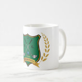 GOLF Crest met Laurel Wreath en Monogram Koffiemok (Voorkant rechts)