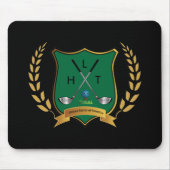GOLF Crest met Laurel Wreath en Monogram Muismat (Voorkant)