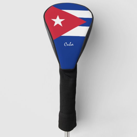 Golf Cuba & Cubaanse vlag/Golf Clubs Hoesjes Golfheadcover (Voorkant)