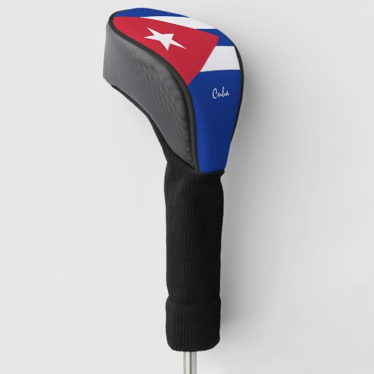 Golf Cuba & Cubaanse vlag/Golf Clubs Hoesjes Golfheadcover (Schuin)