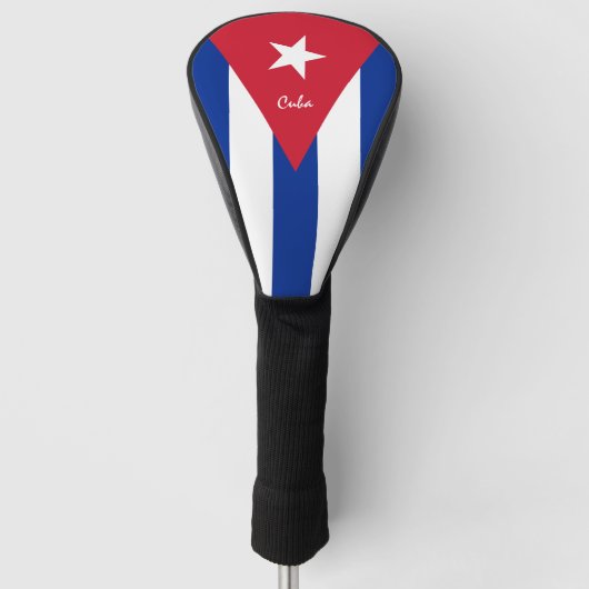 Golf Cuba & Cubaanse vlag/Golf Clubs Hoesjes Golfheadcover (Voorkant)